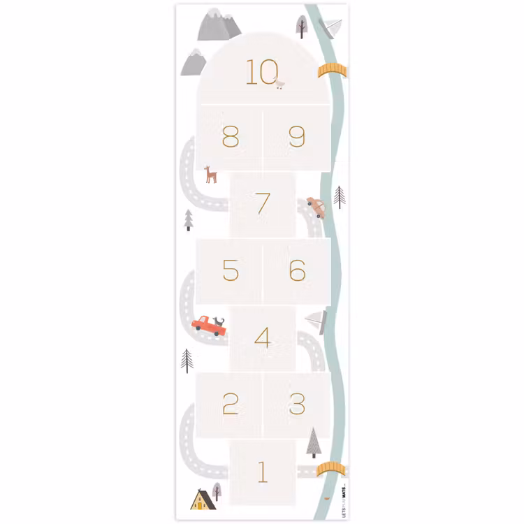 Speelkleed - Hinkelpad - Auto - Weg - Kinderen - Rivier — 1