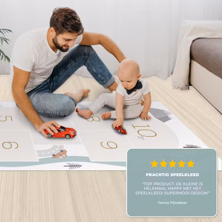 Speelkleed - Hinkelpad - Auto - Weg - Kinderen - Rivier — 5