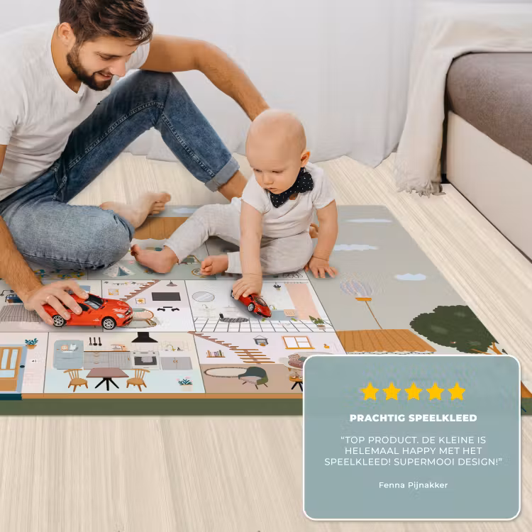 Speelkleed - Poppenhuis - Kinderen - Meubels - Design - Bruin — 5