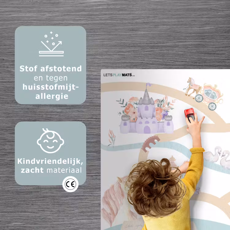 Speelkleed - Prinses - Kasteel - Bloemen - Eenhoorn - Meisjes — 3