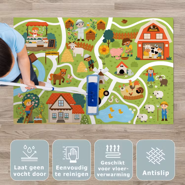 Speelkleed - Speelmat - Boerderij - Boerenmarkt - Eendenvijver — 4