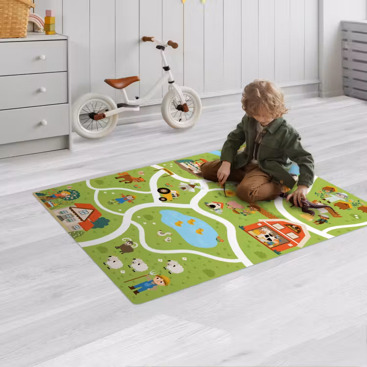 Speelkleed - Speelmat - Boerderij - Boerenmarkt - Eendenvijver — 2