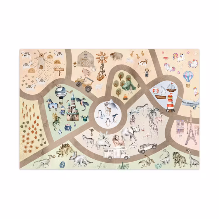 Speelkleed - Speelmat - Watercolor - Aquarel - Fantasiewereld — 1