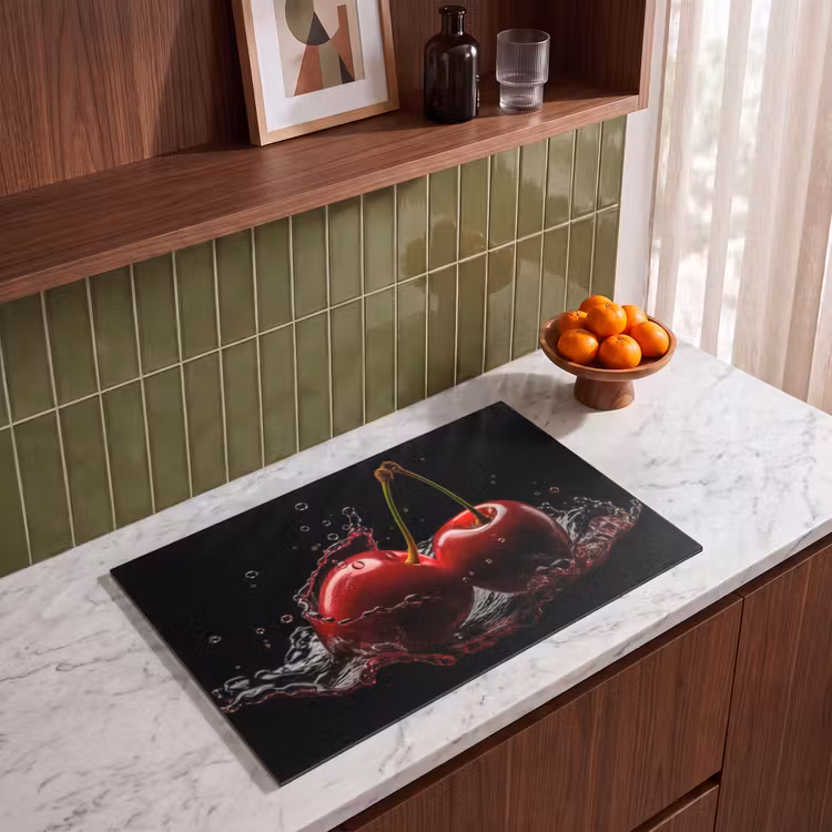 Inductie beschermer - Kersen - Rood - Fruit - Water - Zwart — 4