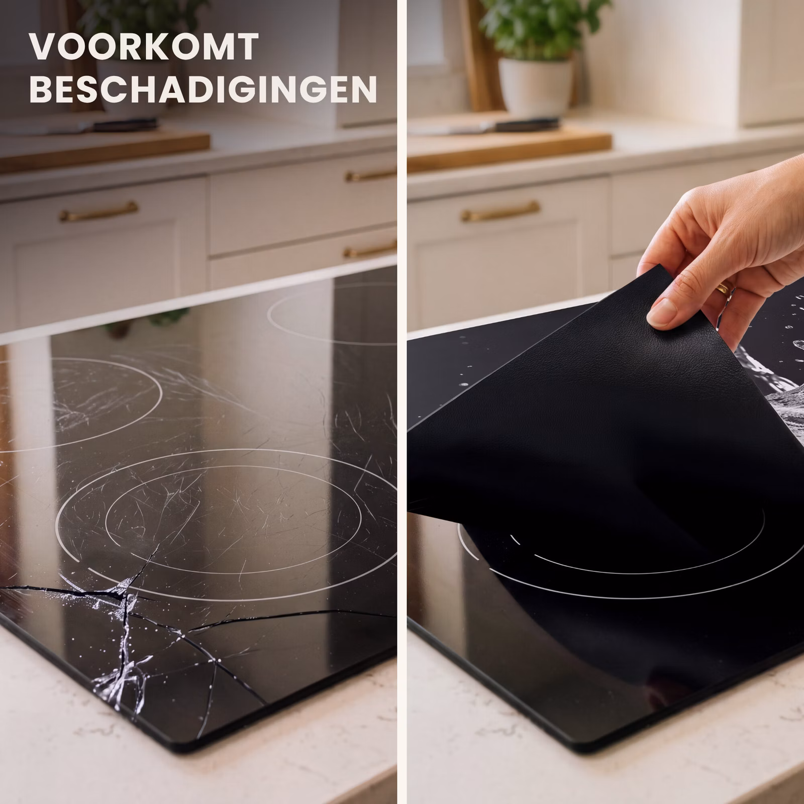 Inductie beschermer - Water - Splash - Zwart — 1