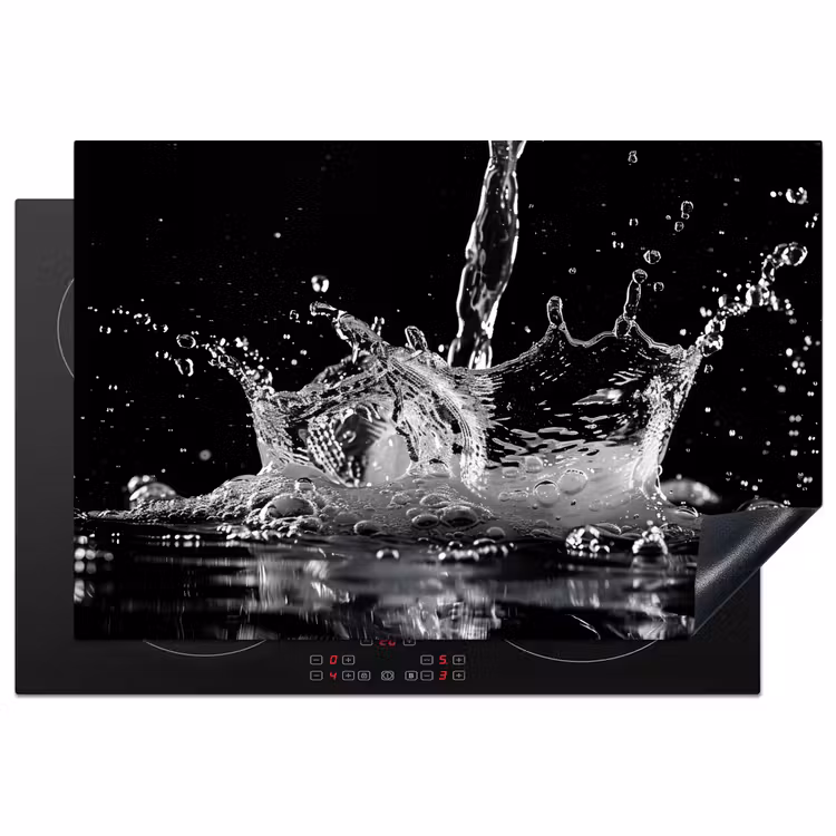 Inductie beschermer - Water - Splash - Zwart — 2