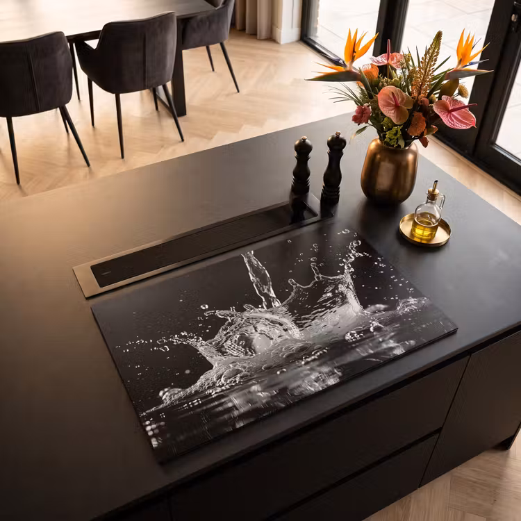 Inductie beschermer - Water - Splash - Zwart — 3