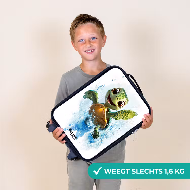 Kinderkoffers met naam - Schildpad - Water - Groen — 3