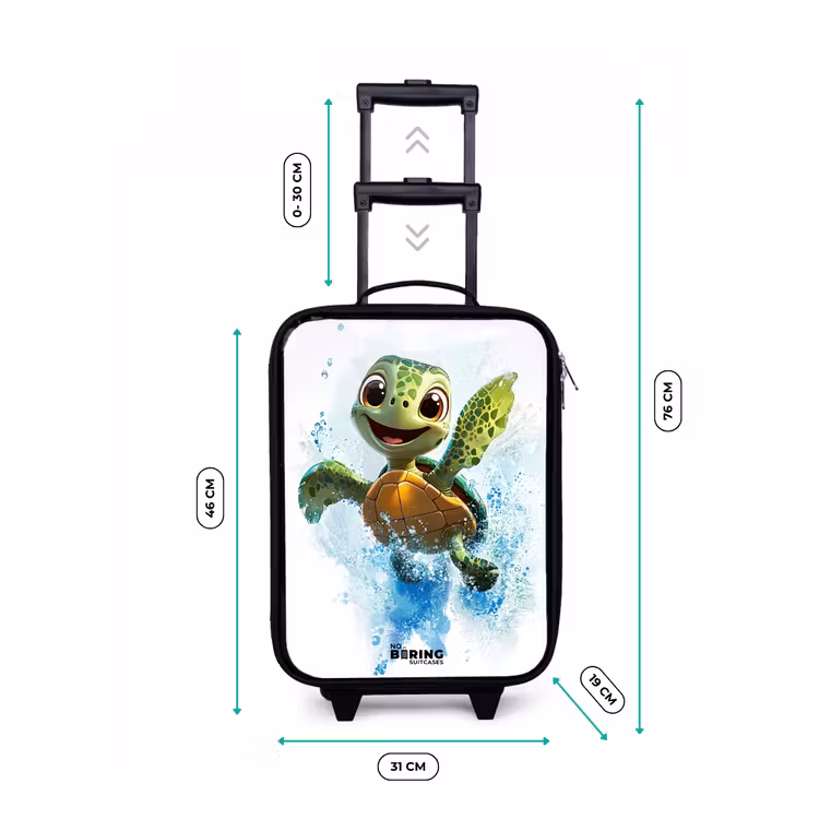 Kinderkoffers met naam - Schildpad - Water - Groen — 7