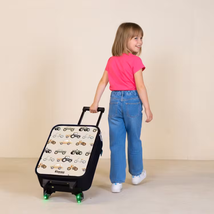 Kinderkoffer - Retro voertuigen patroon — 2