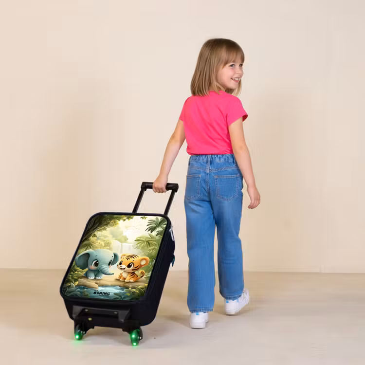 Kinderkoffers met naam - Olifant - Tijger - Bos - Jungle — 2
