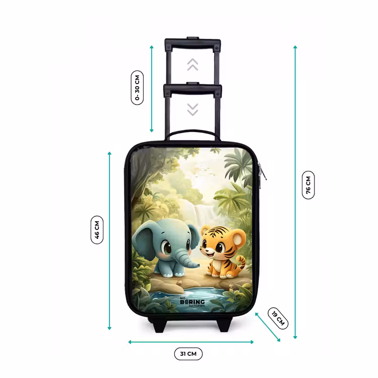 Kinderkoffers met naam - Olifant - Tijger - Bos - Jungle — 7