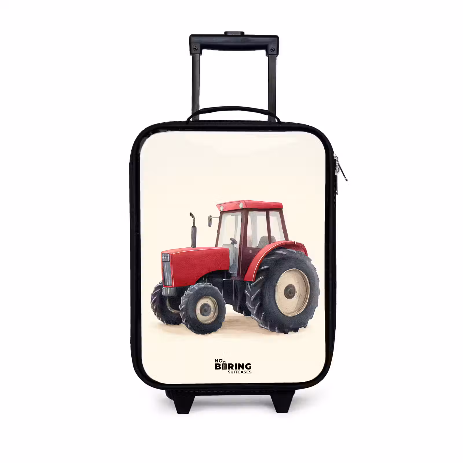 Kinderkoffers met naam - Tractor - Getekend - Rood — 1