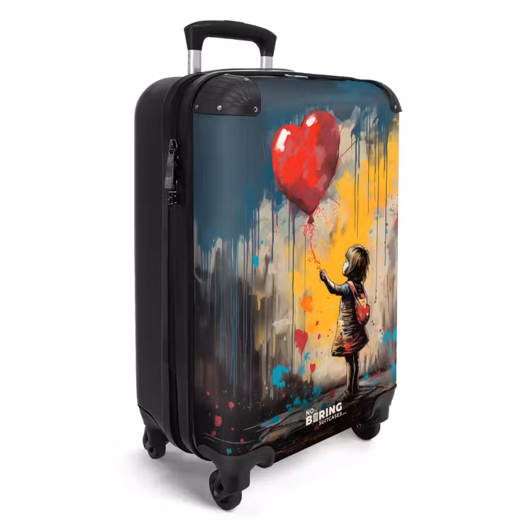 Koffer - Meisje met ballon in graffiti stijl — 4