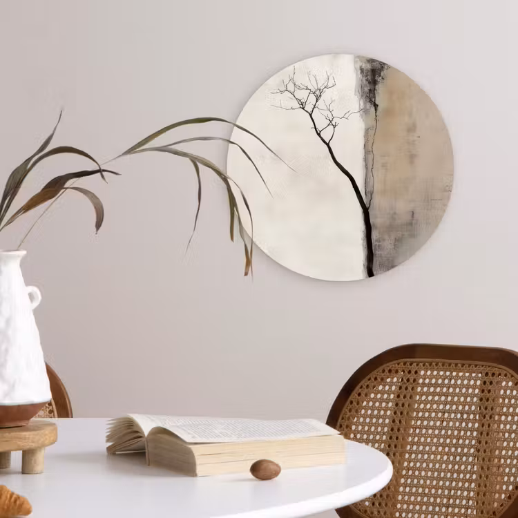 Muurcirkel - Wabi sabi - Plant - Beige — 4