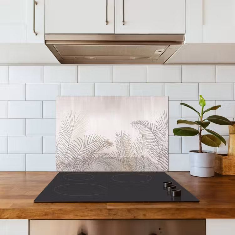 Spatscherm keuken - Bladeren - Beige - Botanisch - Vintage — 6