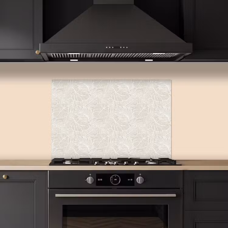 Spatscherm keuken - Bladeren - Beige - Monstera - Palm — 2