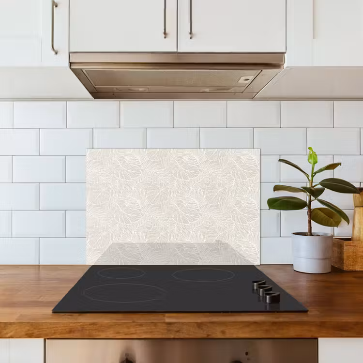 Spatscherm keuken - Bladeren - Beige - Monstera - Palm — 6