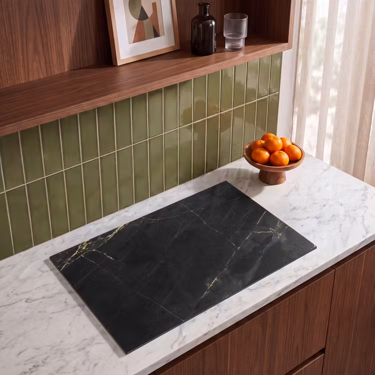 Inductie beschermer - Marmer - Zwart - Goud - Chic - Marmerlook - Design — 4