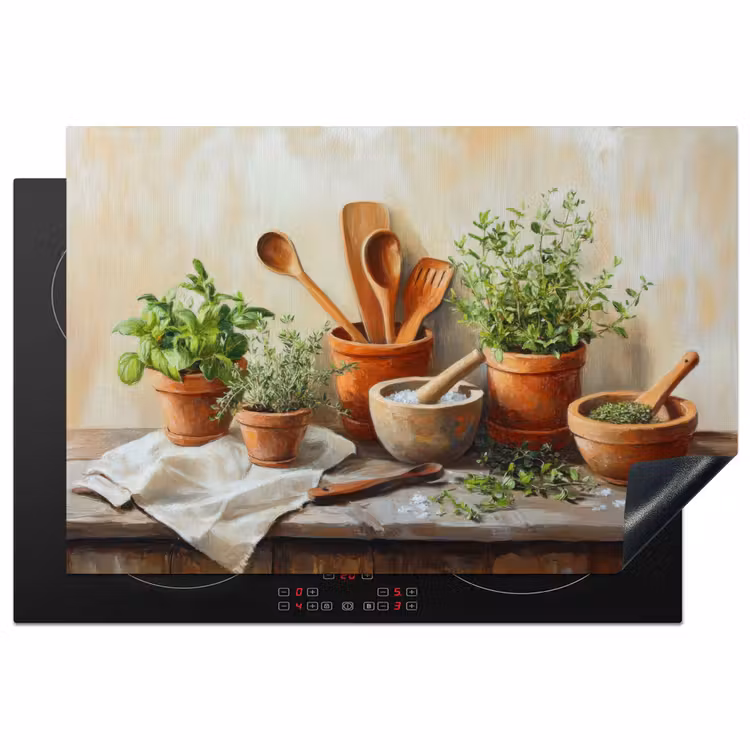 Inductie beschermer - Potten - Kruiden - Hout — 1