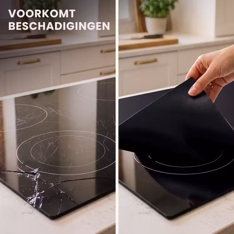 Inductie beschermer - Effen Zwart — 2