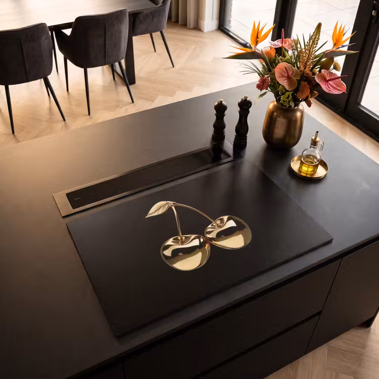 Inductie beschermer - Kersen - Zwart - Goud - Chrome — 3