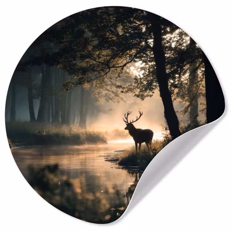 Behangcirkel - Hert - Bosbeek - Mystiek — 1
