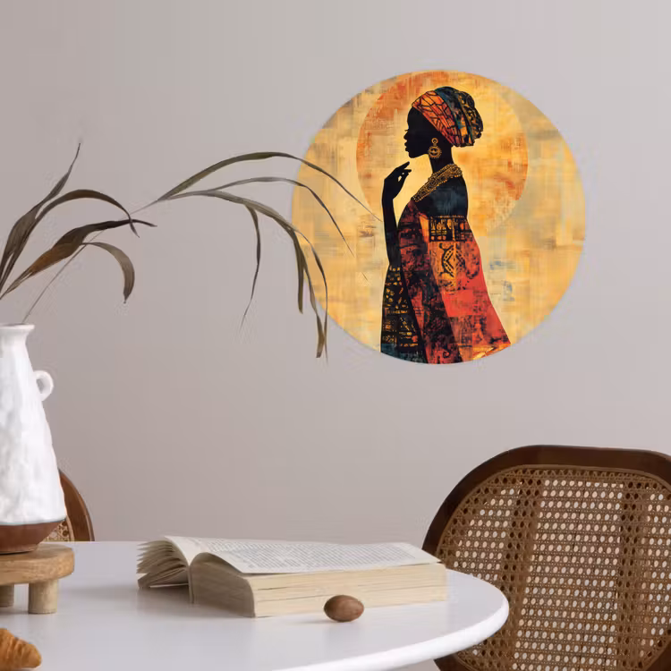 Behangcirkel - Vrouw - Silhouet - Patronen - Sierlijk — 4