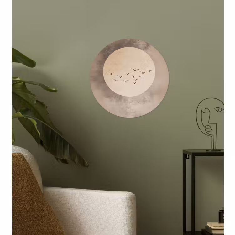 Behangcirkel - Vogel - Beige - Japandi — 3