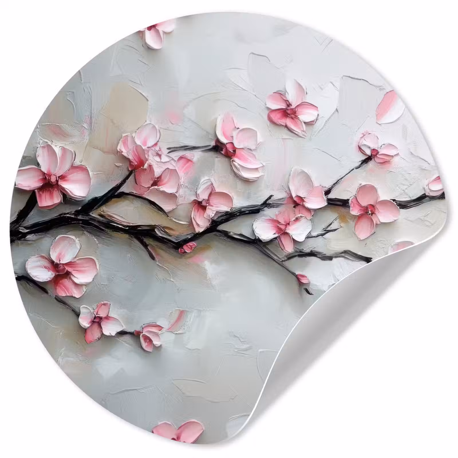 Behangcirkel - Bloesem - Kunstzinnig - Roze - Sakura — 1