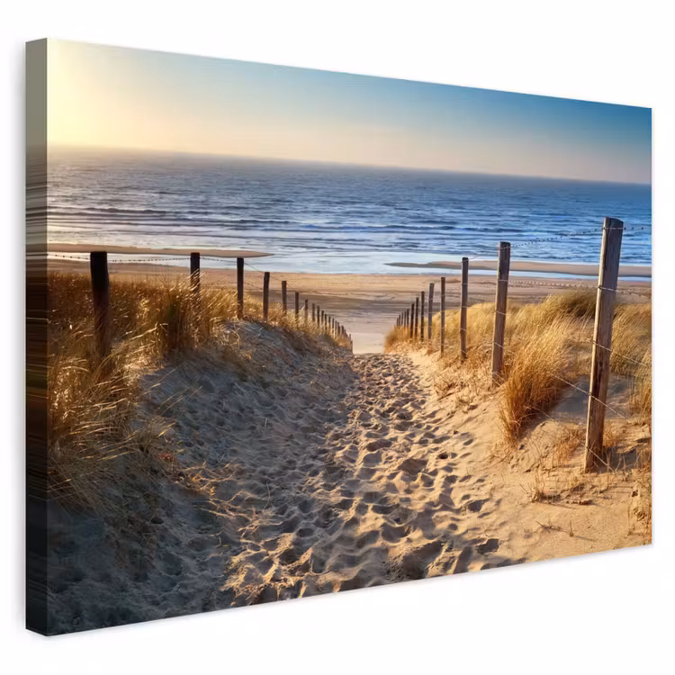 Buiten canvas - Strand - Zee - Nederland - Duinen - Zon — 1