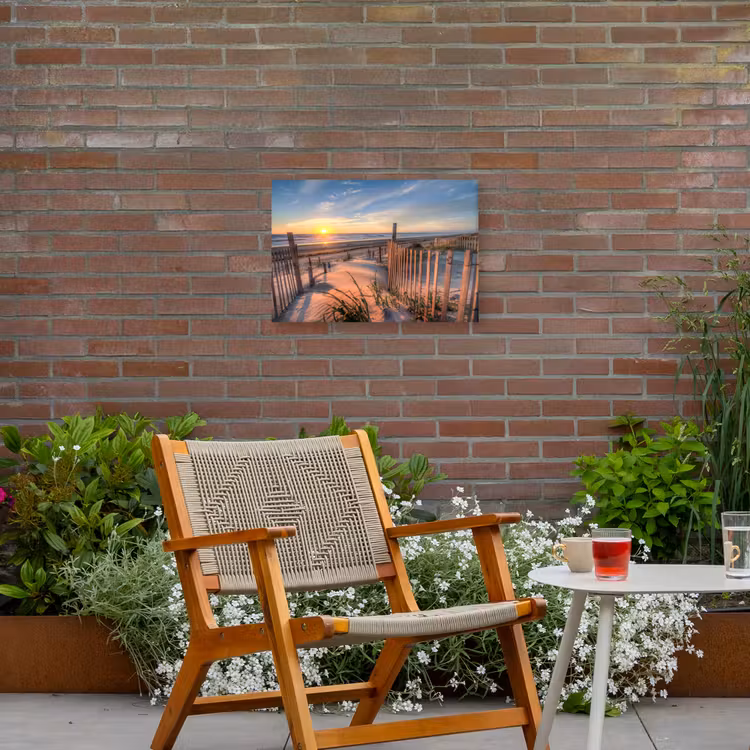 Buiten canvas - Zonsondergang Achter de Duinen — 2