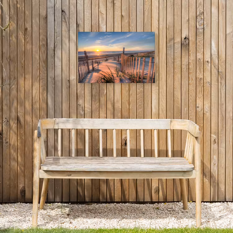 Buiten canvas - Zonsondergang Achter de Duinen — 3
