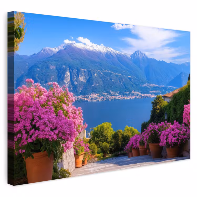 Buiten canvas - Lake Como - Italië - Landschap — 1