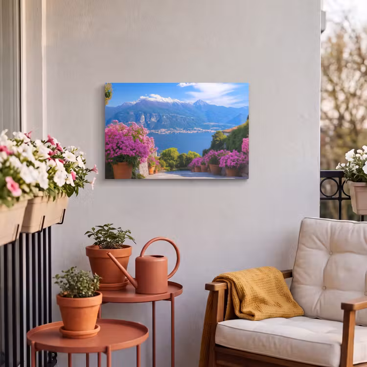 Buiten canvas - Lake Como - Italië - Landschap — 3