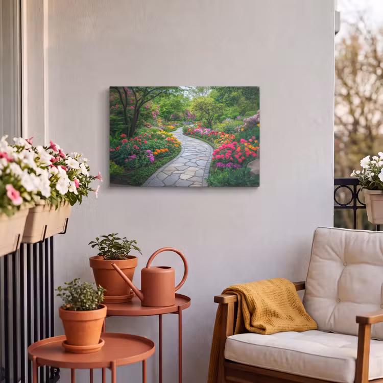 Buiten canvas - Park - Bloemen - Tuin — 3