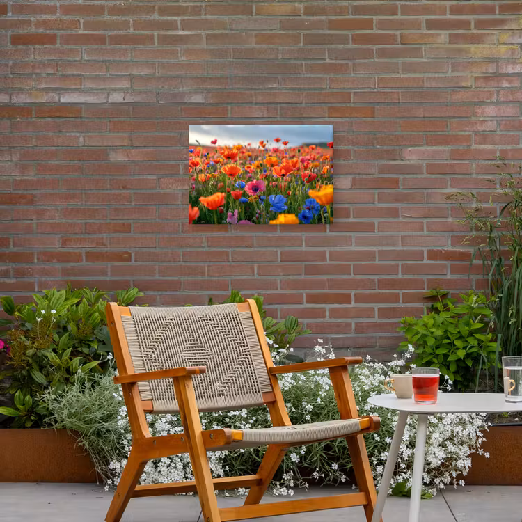 Buiten canvas - Bloemenweide in volle bloei — 2
