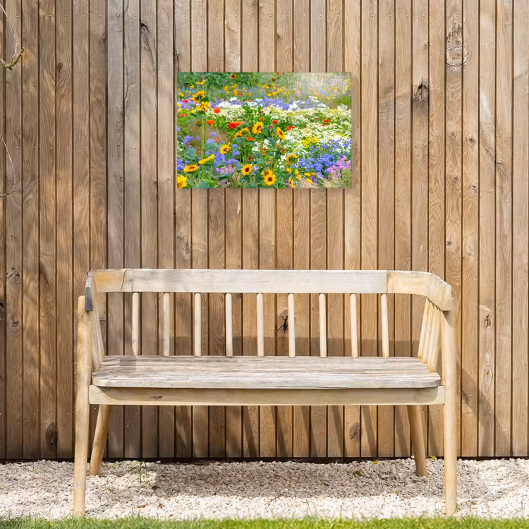 Buiten canvas - Zomerbloemen in volle bloei — 3