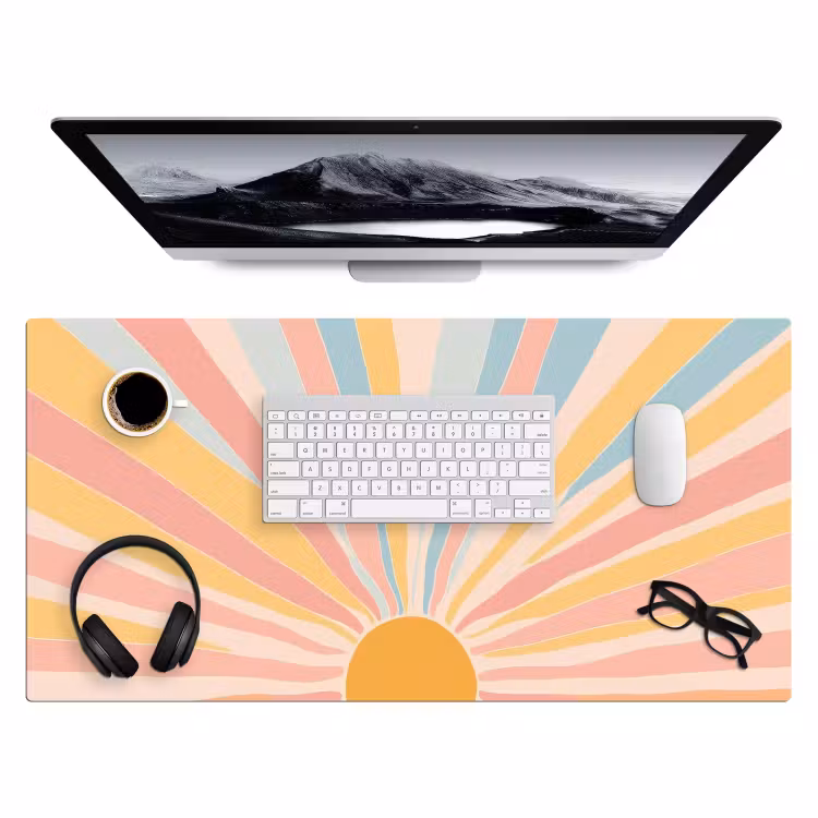 Bureau onderlegger - Illustratie - Zon - Pastelkleuren — 3