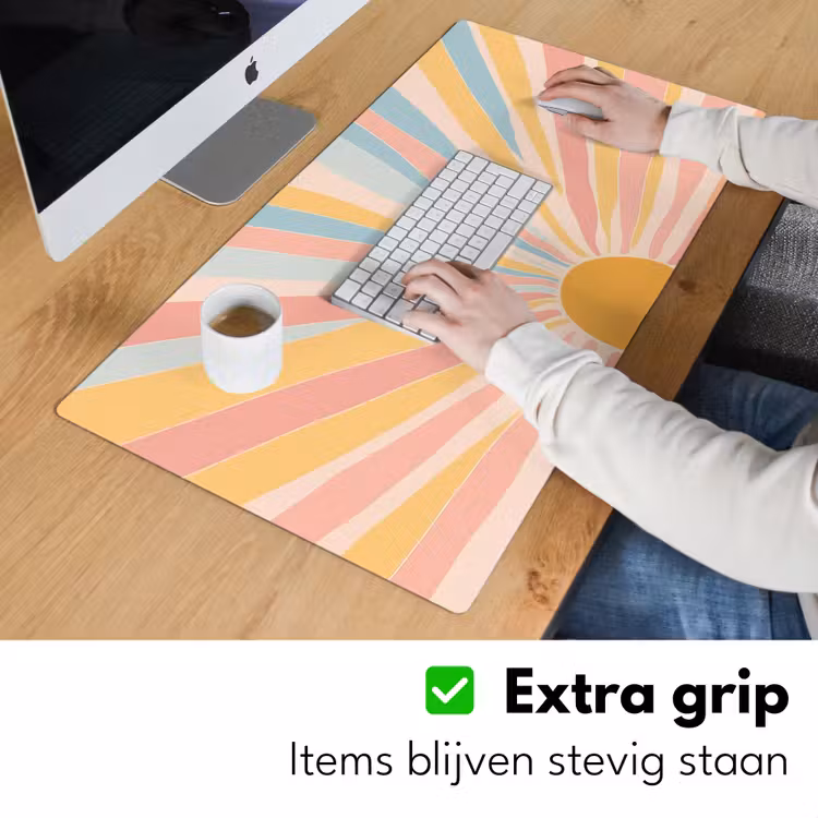 Bureau onderlegger - Illustratie - Zon - Pastelkleuren — 5