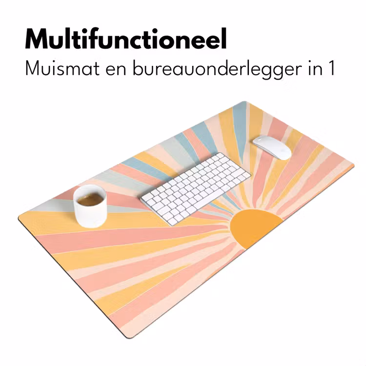 Bureau onderlegger - Illustratie - Zon - Pastelkleuren — 6