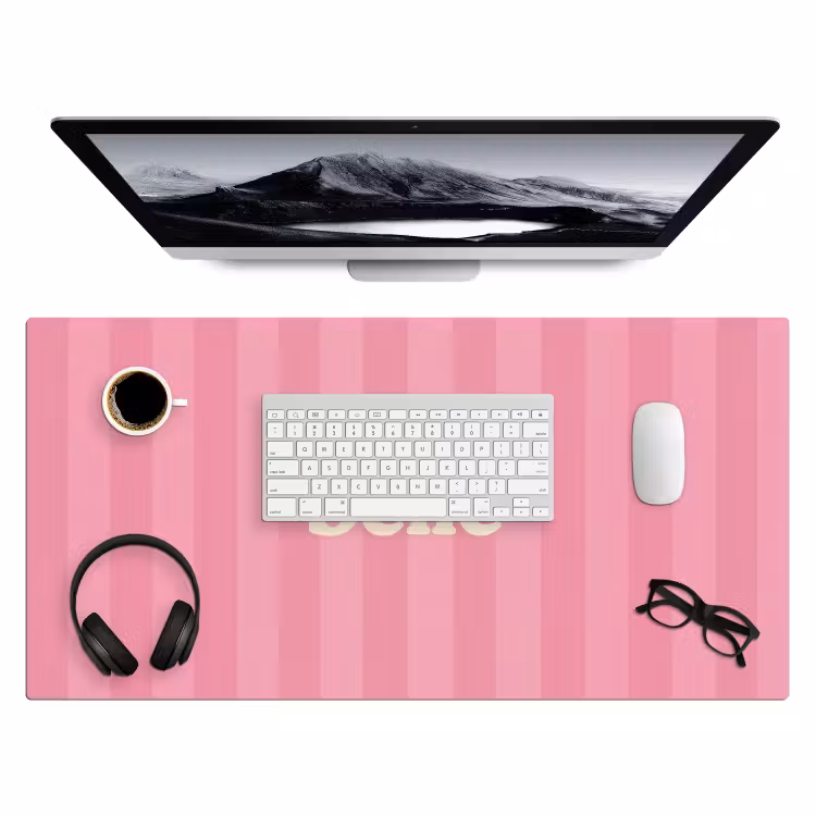 Bureau onderlegger - Roze - Gestreept - Belle — 3