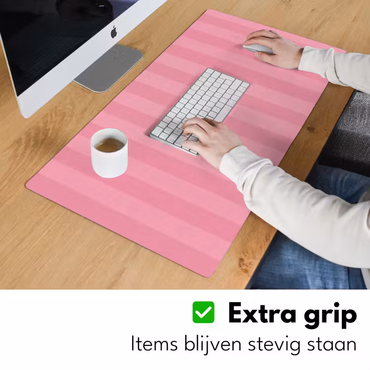 Bureau onderlegger - Roze - Gestreept - Belle — 5