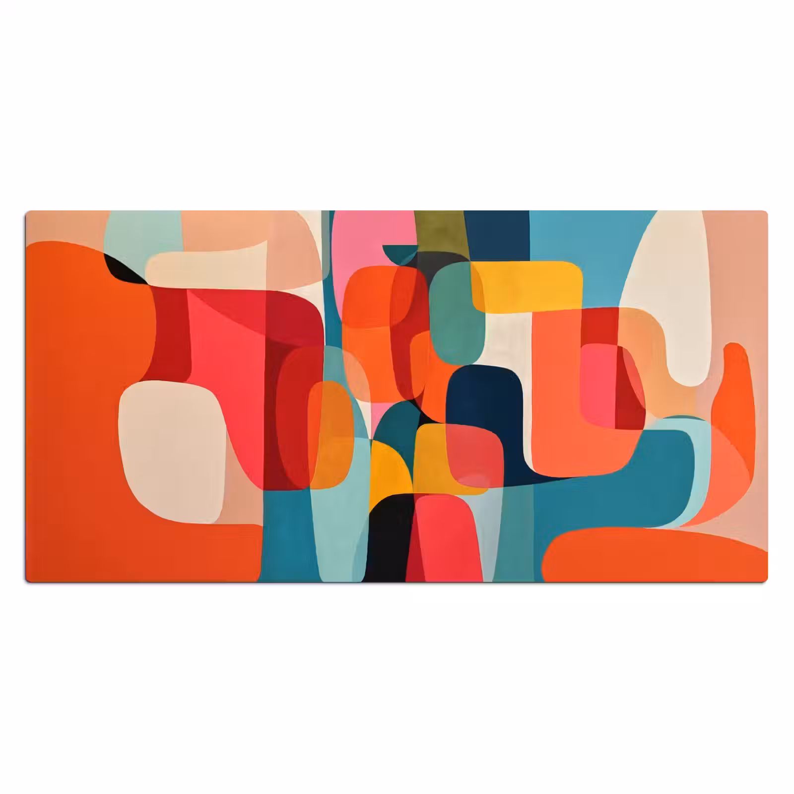 Bureau onderlegger - Vormen - Kleurrijk - Abstract - Vlakken — 1