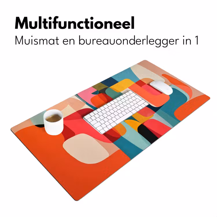Bureau onderlegger - Vormen - Kleurrijk - Abstract - Vlakken — 6