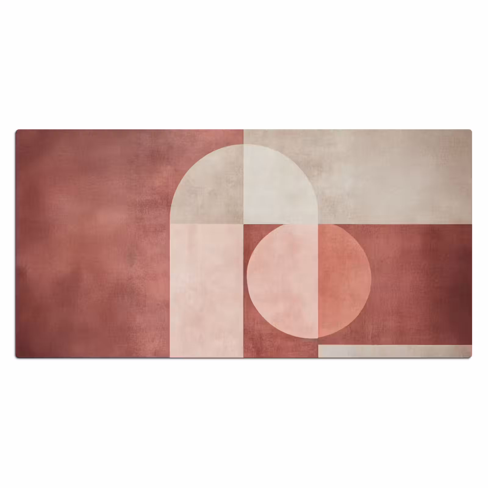 Bureau onderlegger - Figuren - Abstract - Roze — 1