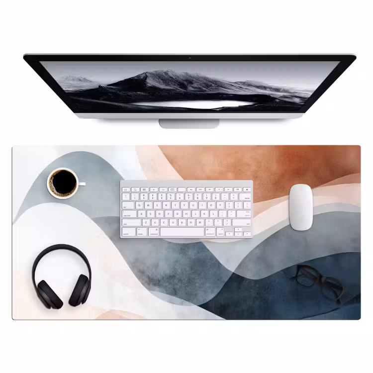 Bureau onderlegger - Abstract - Golven - Blauw — 3