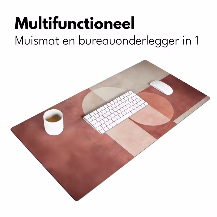 Bureau onderlegger - Figuren - Abstract - Roze — 6