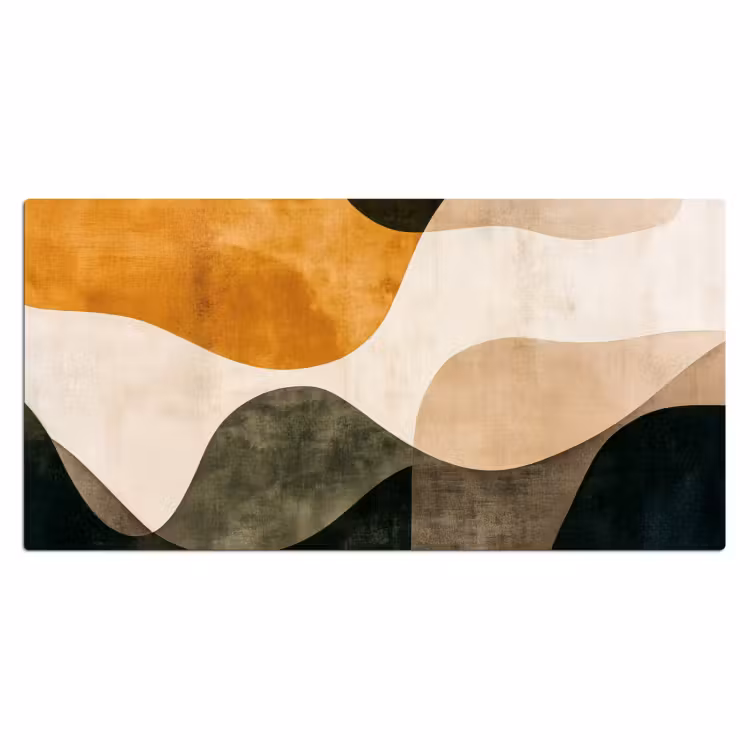 Bureau onderlegger - Vormen - Okergeel - Abstract — 1