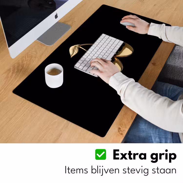 Bureau onderlegger - Kersen - Zwart - Goud - Chrome — 5